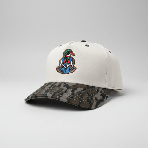 Backpedal Bottomland hat with embroidered wood duck patch by Legacy Heritage